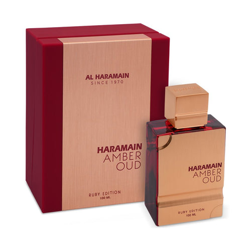 AL HARAMAIN Amber Oud Ruby Edition - Perfume Unisex | Eau de Parfum 100 ml (3.3 oz) | Fragancia Ambarada, Dulce e Intensa