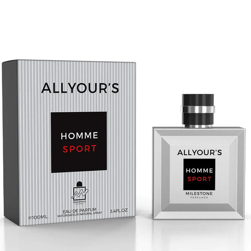 MILESTONE - PERFUME PARA CABALLERO ALL YOUR´S HOMME SPORT 3.4 OZ 100 ML EDP