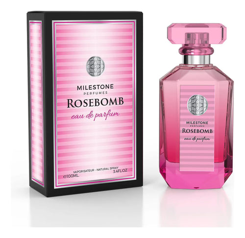 MILESTONE - PERFUME PARA DAMA ROSEBOMB MILESTONE 3.4 OZ 100 ML EDP