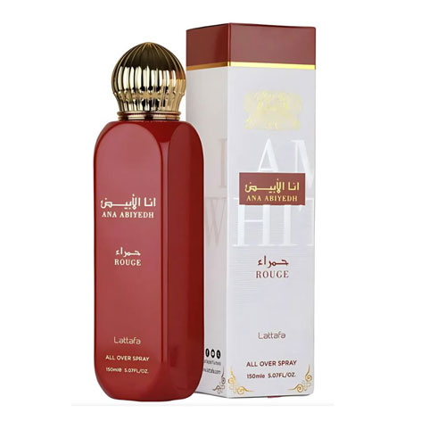 ALL OVER BODY SPRAY LATTAFA ANA ABIYEDH ROUGE 5.0 OZ SP