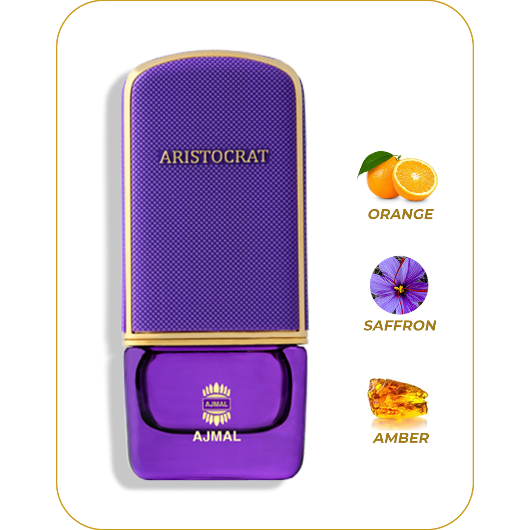 AJMAL Aristocrat - Perfume para Mujer | Eau de Parfum 75 ml (2.5 oz) | Fragancia Floral, Ambarada y Sofisticada