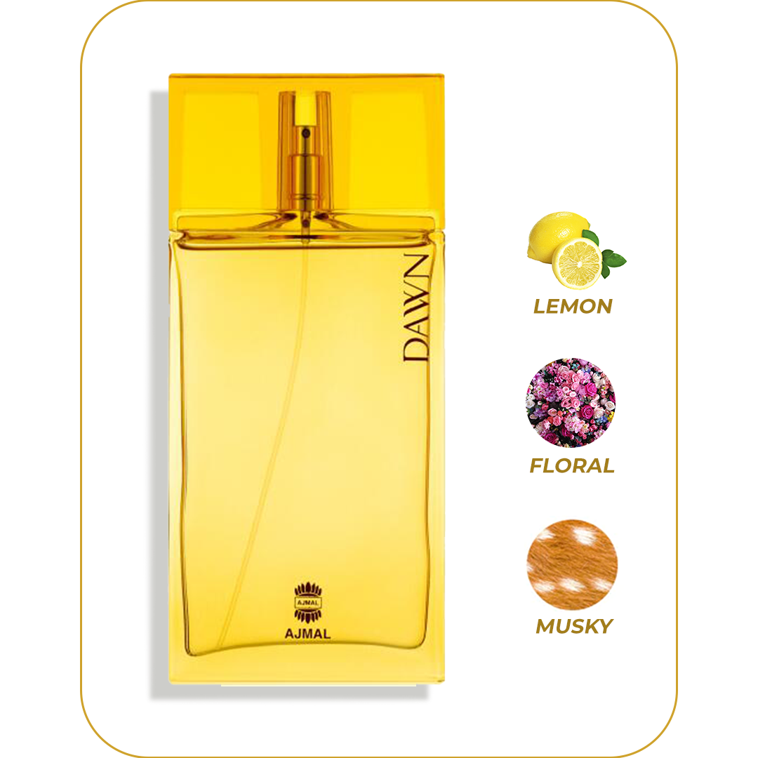 AJMAL Dawn - Perfume para Mujer | Eau de Parfum 90 ml / 3.0 oz | Inspirado en Chanel Chance Eau Tendre | Fragancia Floral, Fresca y Suave