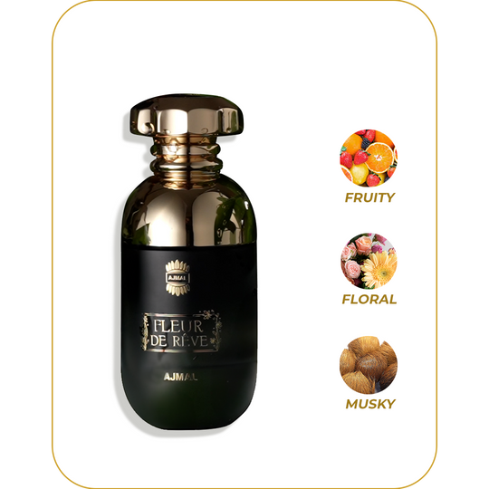 AJMAL Fleur de Rêve - Perfume para Mujer | Eau de Parfum 90 ml / 3.0 oz | Inspirado en Chloé Eau de Parfum | Fragancia Floral, Frutal y Romántica