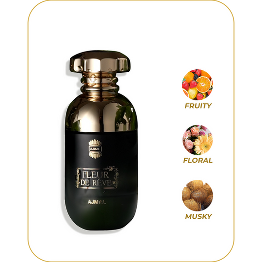 AJMAL Fleur de Rêve - Perfume para Mujer | Eau de Parfum 90 ml / 3.0 oz | Inspirado en Chloé Eau de Parfum | Fragancia Floral, Frutal y Romántica