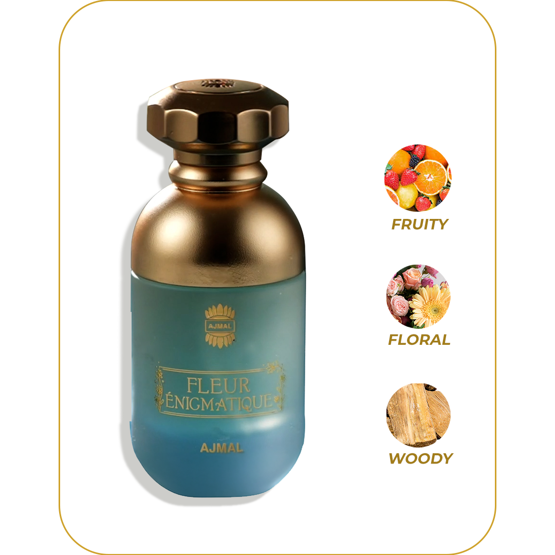 AJMAL Fleur Enigmatique - Perfume para Mujer | Eau de Parfum 90 ml / 3.0 oz | Inspirado en Dior Addict | Fragancia Floral, Afrutada y Elegante