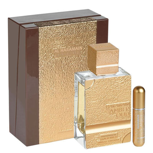 AL HARAMAIN AMBER OUD GOLD 999.9 EDITION 2.5 OZ EXTRAIT DE PERFUM + REFILLABLE ATOMISER